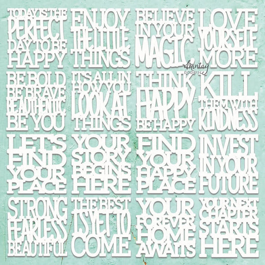 Mintay Chipboard2-D113, Motivational Words