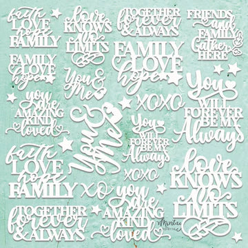 Mintay Chipboard2-D28, Quotes Set