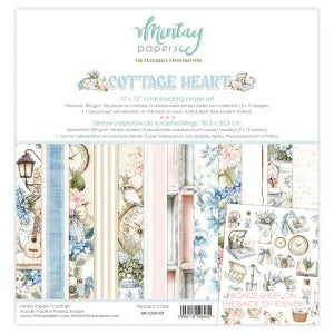 Mintay Cottage Heart 12x12 Scrapbooking Paper Collection