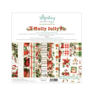 Mintay Holly Jolly 8x8 Scrapbooking Paper Pad