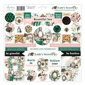 Lady's Secret Chipboard Ephemera Sheet