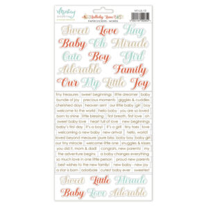 Mintay Lullaby Lane Sticker Sheet Words