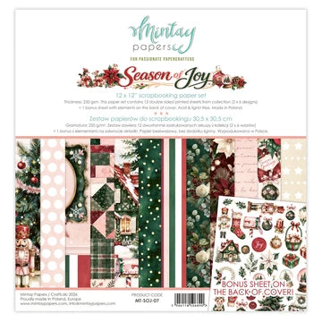 Mintay  Season of Joy 12x12 Paper Collection