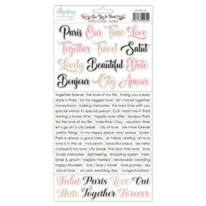 Mintay See You In Paris Paper Stickers