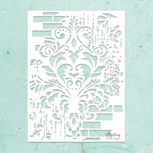 Mintay Stencil, Decorated Wall