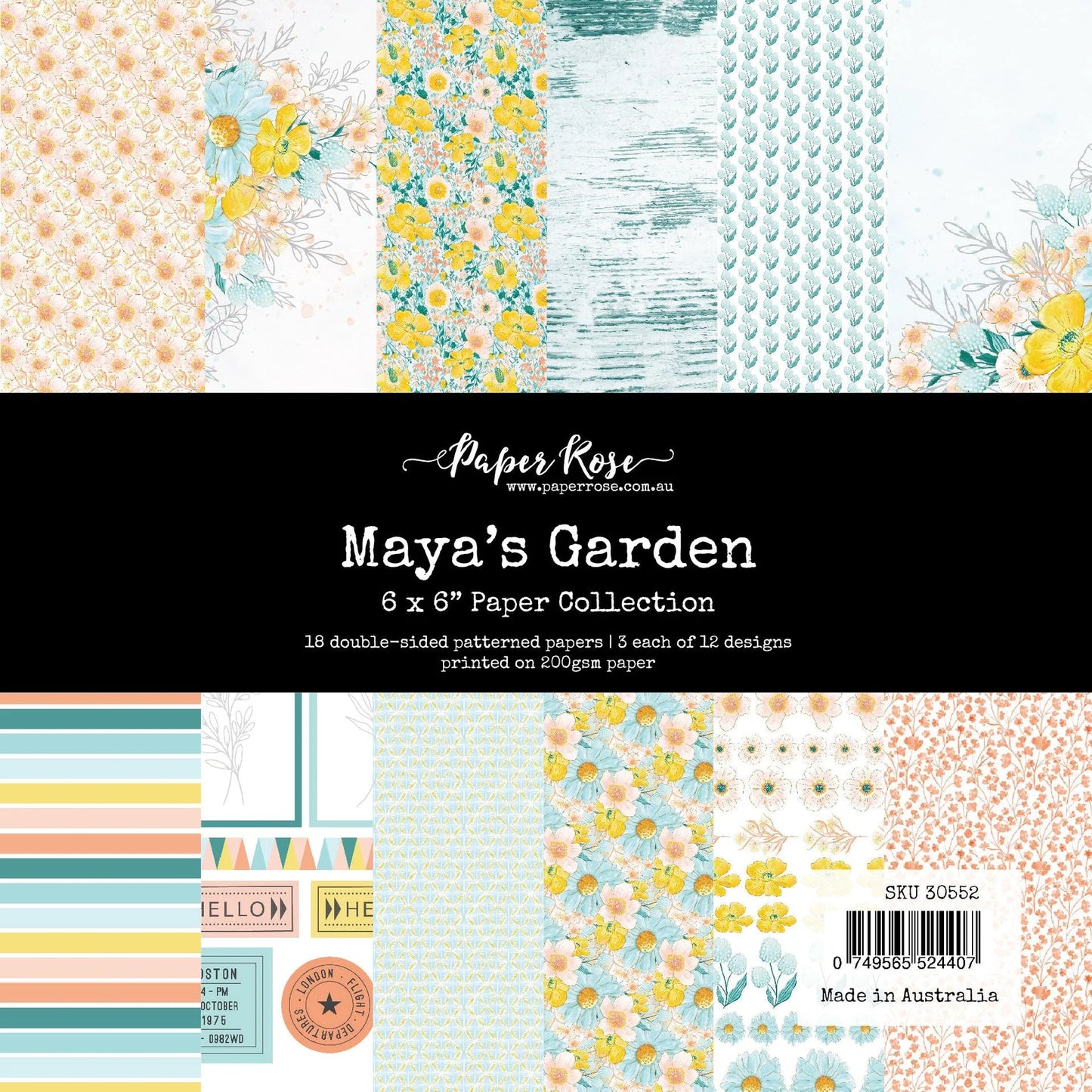 Paper Rose  Maya's Garden Collection 6x6