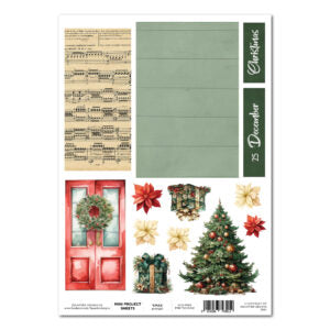 3 Quarter Design Cut Out Sheet Xmas