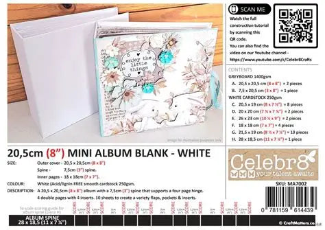 Celebr8 Mini Album Blank