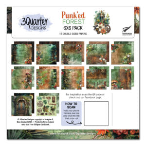 3 Quarter Design  Punkéd Forest 6x6 Paper Collection