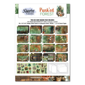 3 Quarter Design, Punkéd Forest Card Making Pack