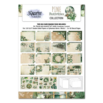 3 Quarter Design, Pine Festivities Card Making Collection