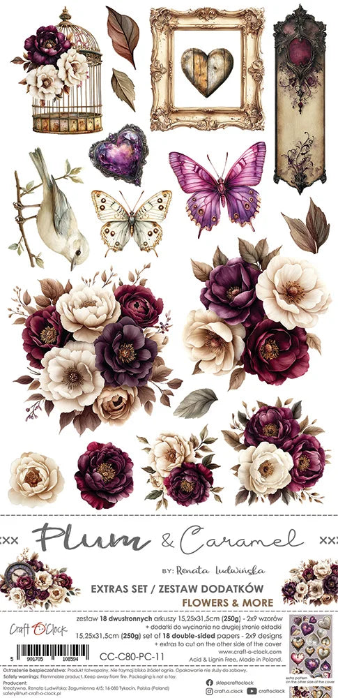 Craft O'Clock Plum & Caramel Extra's Set 1