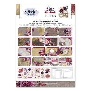 3 Quarter Design, Petal Serenade Card Making Pack