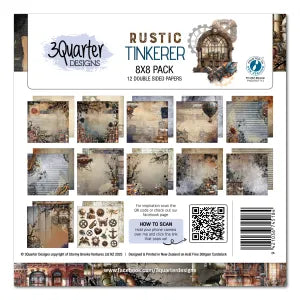 3 Quarter Design Rustic Tinkerer 8x8 Paper Pack