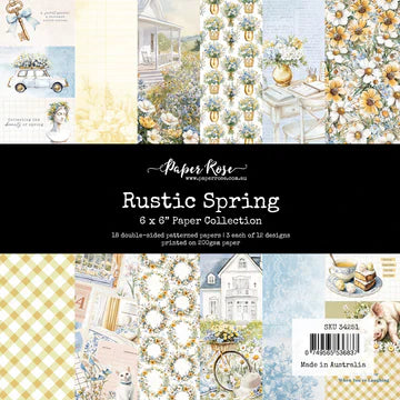 Paper Rose Rustic Spring 6x6 Paper Collection