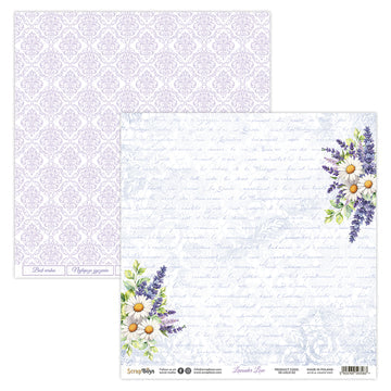 Scrap Boy's Lavender & Love 12x12 Single Sheet