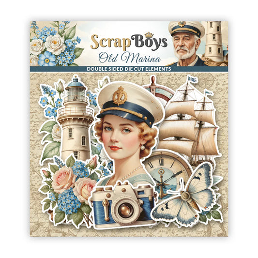 Scrapboys Die cuts, Old Marine