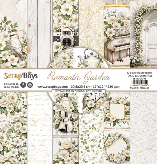 Scrap Boys Romantic Garden 12x12 Paper Pack
