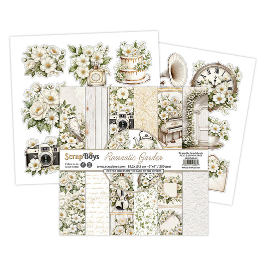 Scrap Boys Romantic Garden 6x6 Paper Pad