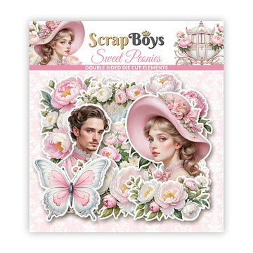 Scrapboys Sweet Peonies Die Cuts
