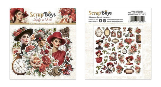 Scrapboy's Lady in Red Collection, Die Cuts