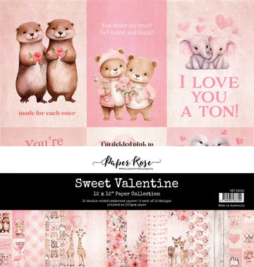 Paper Rose Sweet Valentine 12x12 Paper Collection