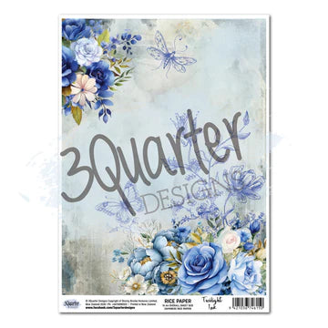 3 Quarter Design, Twilight Ink Rice Paper