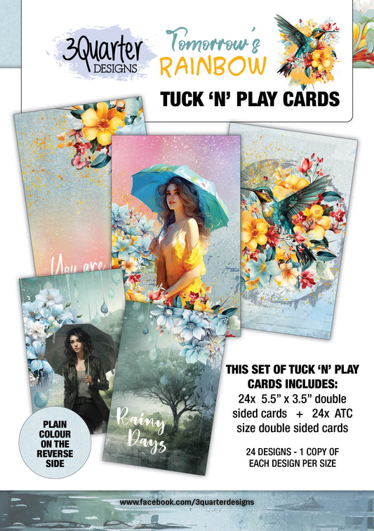 3 Quarter Design Tomorrows Rainbow Tuck & Play Cards