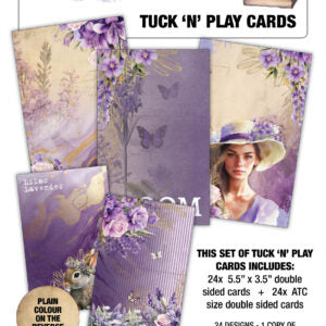 3 Quarter Design Lilac Euphoria Tuck & Play Cards