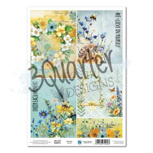 3 Quarter Design Honey Fields Vellum Sheet