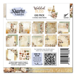 3 Quarter Design Wedded Bliss 6x6 Paper Collection