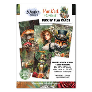 3 Quarter Design, Punkéd Forest Tuck & Play Cards