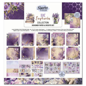 3 Quarter Design, 12x12 Lilac Euphoria Paper Collection