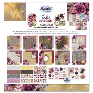 3 Quarter Design, 12x12 Petal Serenade Designer Paper Collection