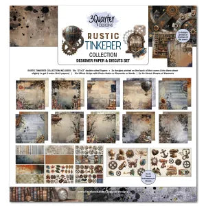 3 Quarter Design Rustic Tinkerer 12x12 Paper Collection