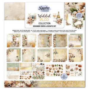 3 Quarter Design Wedded Bliss 12x12 Paper Collection