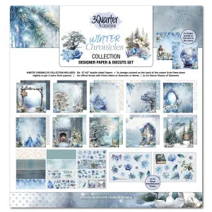 3 Quarter Design, Winter Chronicles 12x12 Designer Paper Collection