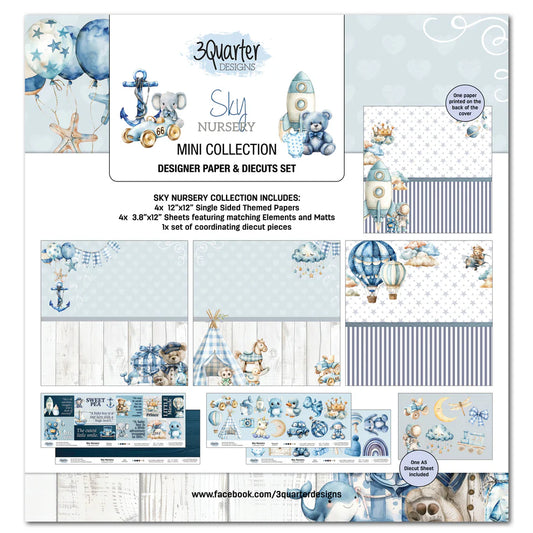 3 Quarter Design Sky Mini Nursery Collection