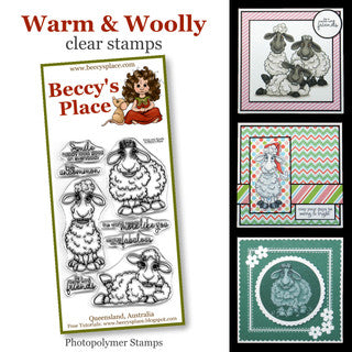 Beccy's Place Warm & Woolly Clear stamp