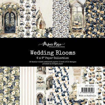 Paper Rose Wedding Blooms 6x6