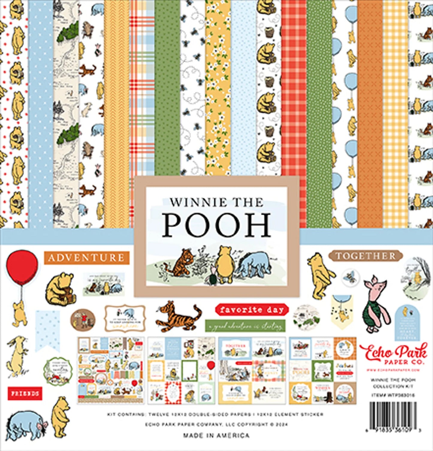 Echo Park Winnie the Pooh 12x12 Paper Collection