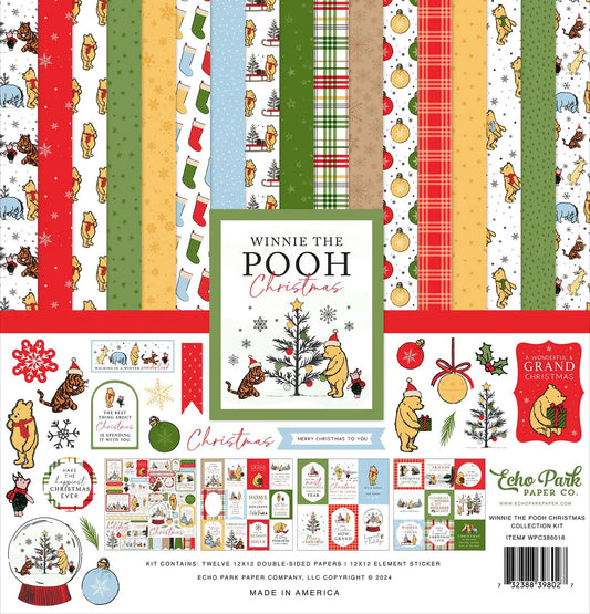 Echo Park Winnie the Pooh Christmas 12x12 Paper Collection