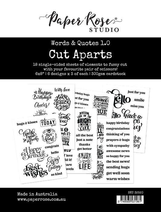Paper Rose Words & Quotes Cut Aparts 1.0