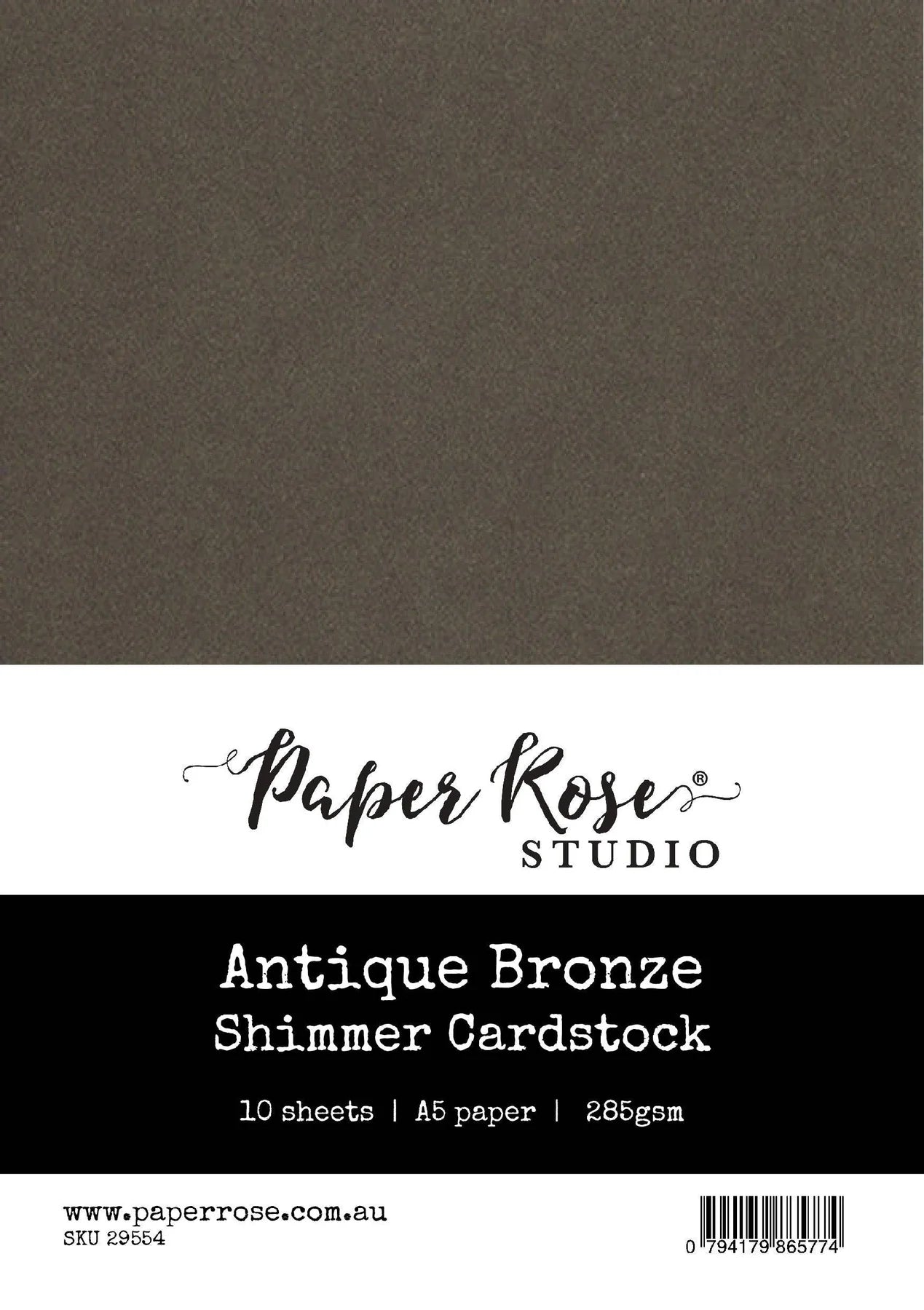 Paper Rose Shimmer Cardstock A5
