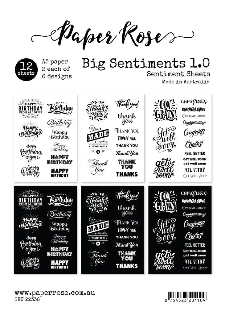 paper Rose Big Sentiments 1.0 – Crafting In The Country