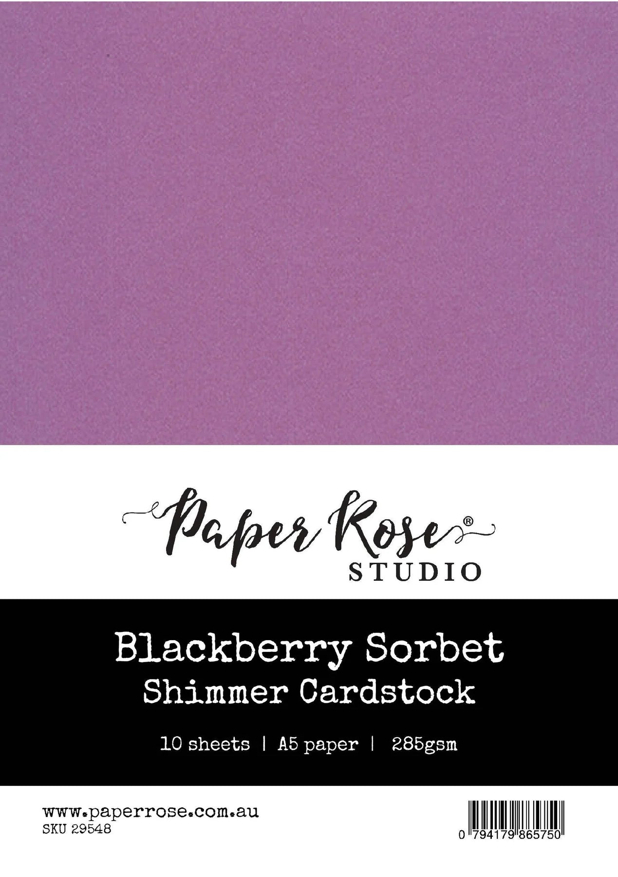 Paper Rose Shimmer Cardstock A5