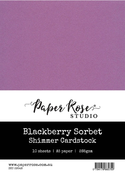 Paper Rose Shimmer Cardstock A5