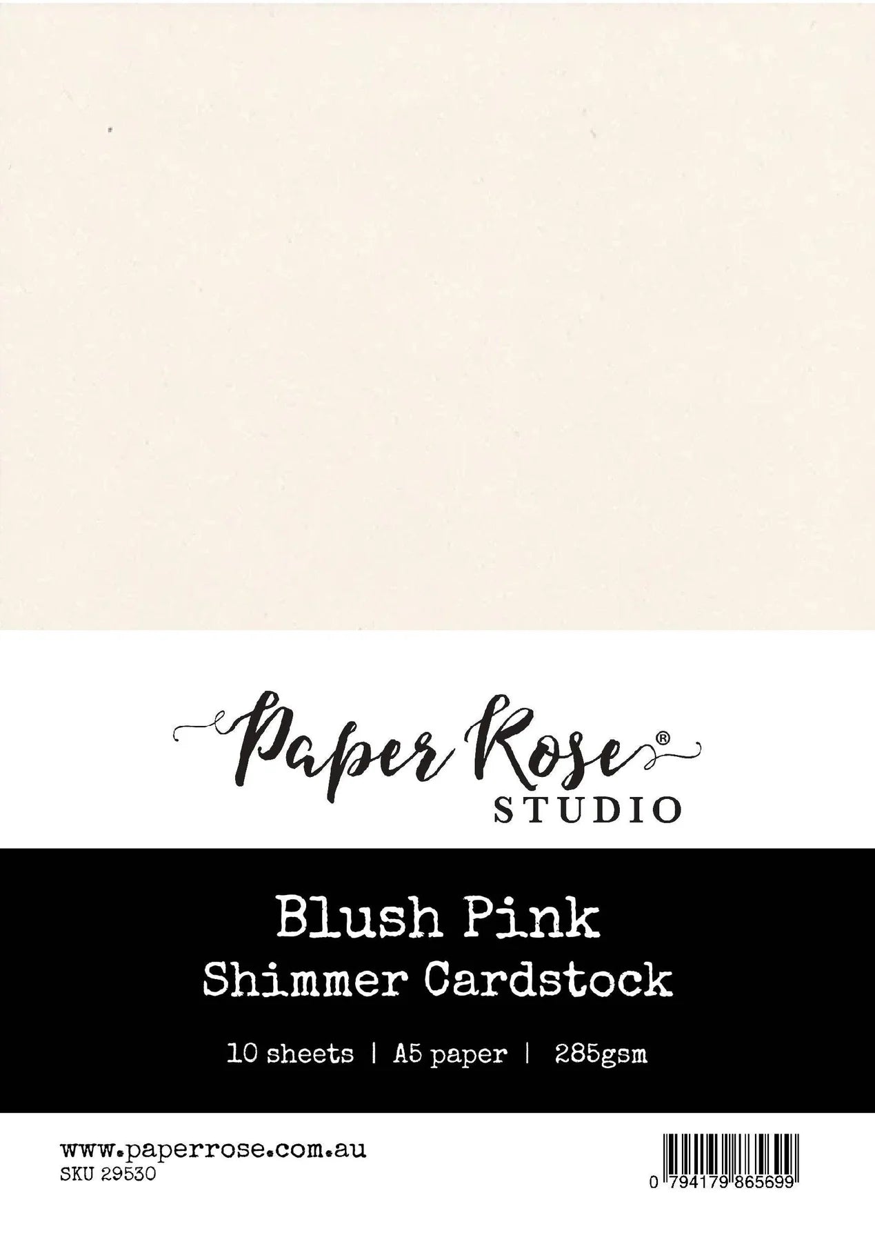 Paper Rose Shimmer Cardstock A5