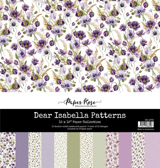 Paper Rose Collection Dear Isabella Patterns 12x12