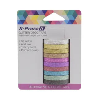 X-Press It Deco Tape Glitter Mixed